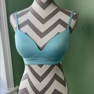 Pink Victoria’s Secret floral bra 32A